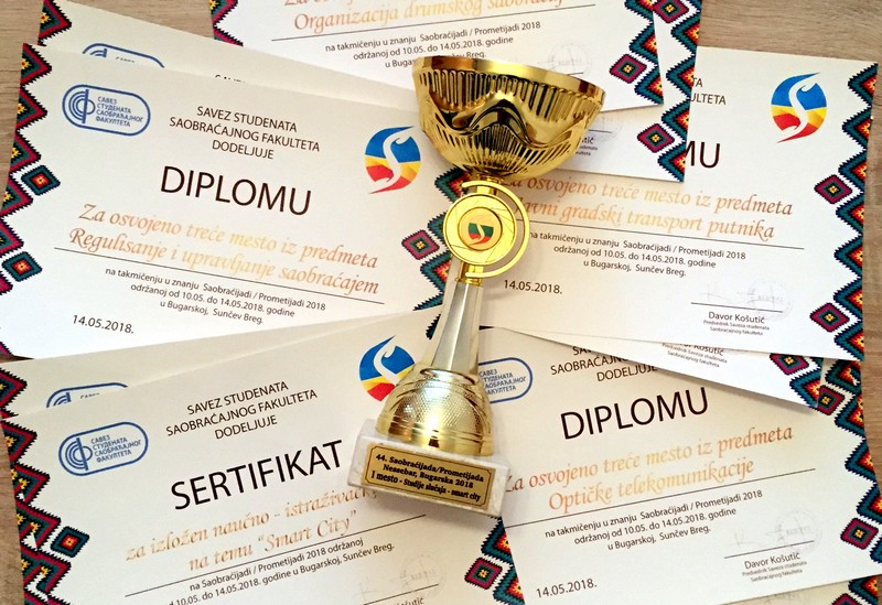 Studenti Saobraćajnog fakulteta Travnik osvojili prvo mjesto na Saobraćijadi u Bugarskoj