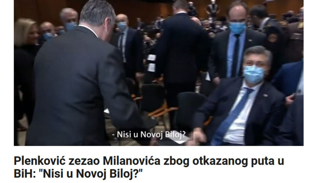 Plenković zezao Milanovića zbog otkazanog puta u BiH: "Nisi u Novoj Biloj?"