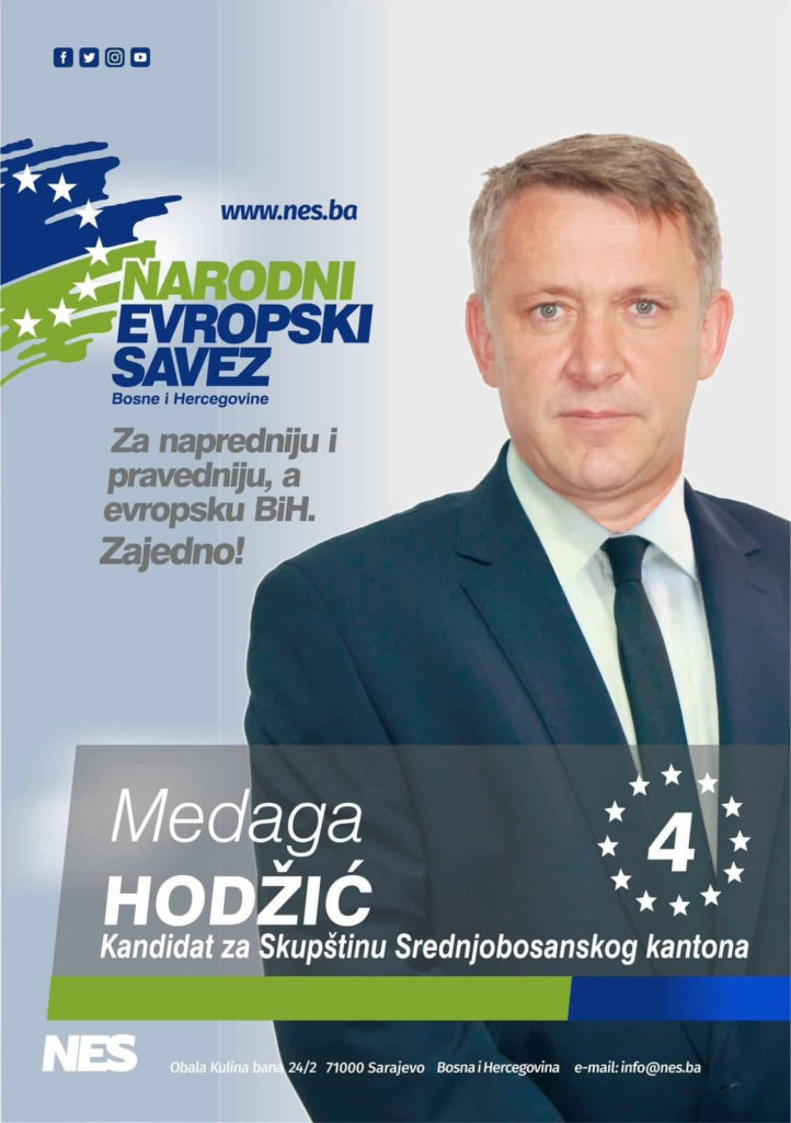 Medaga Hodžić kandidat Narodnog evropskog saveza (NES) za Skupštinu SBK