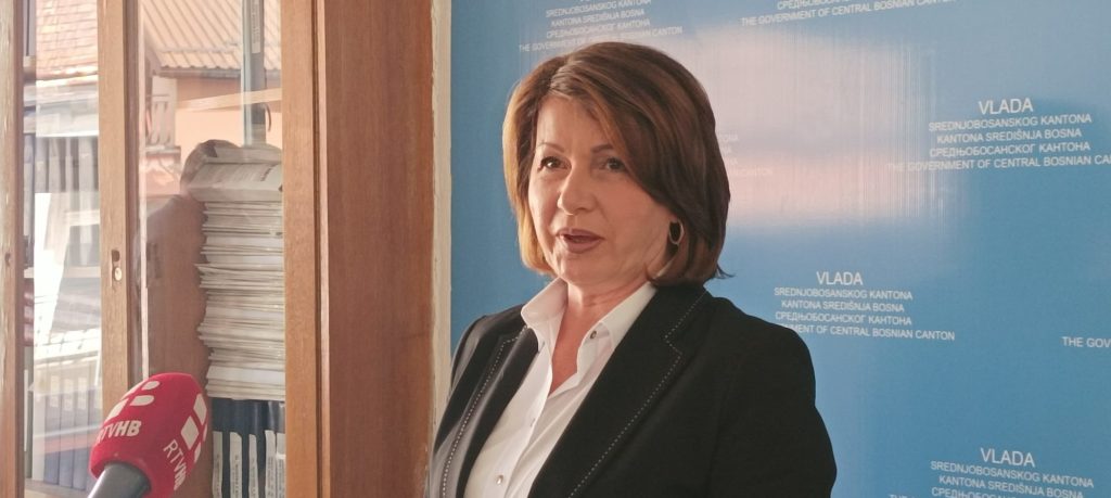 Mirjana Plavčić, ministrica finansija SBK