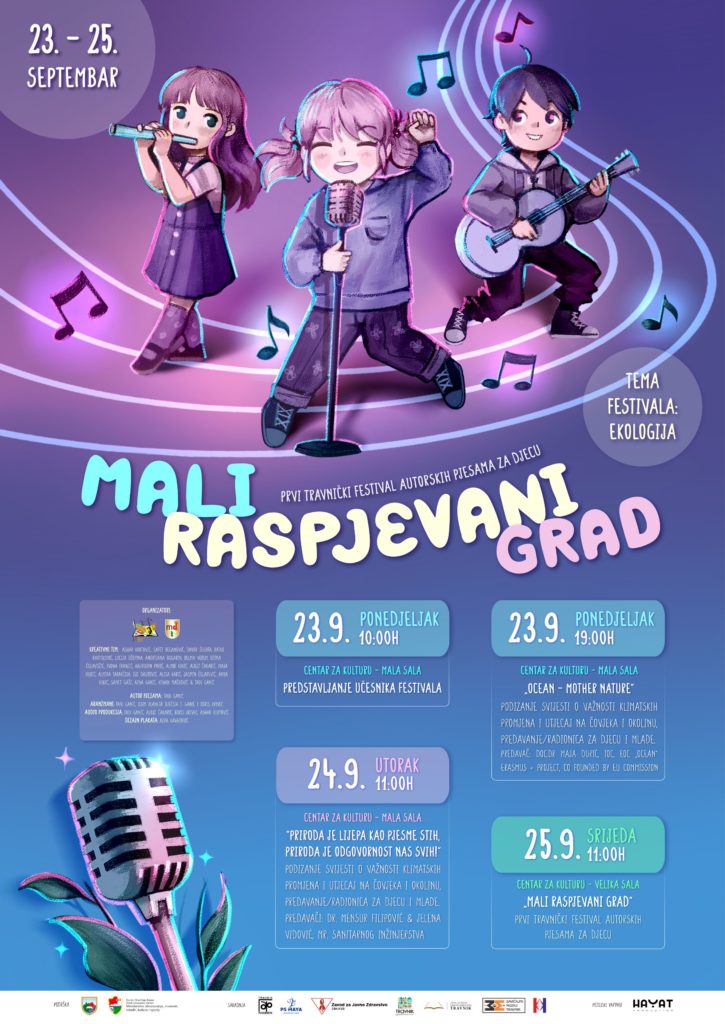 "MALI RASPJEVANI GRAD"- Prvi travnički festival autorskih pjesama za djecu