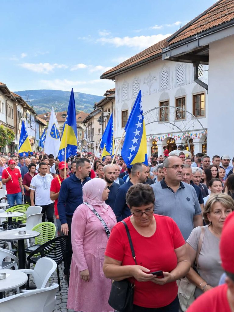 Impresivne scene iz Travnika: Građani u velikom broju došli na susret s Bečirovićem