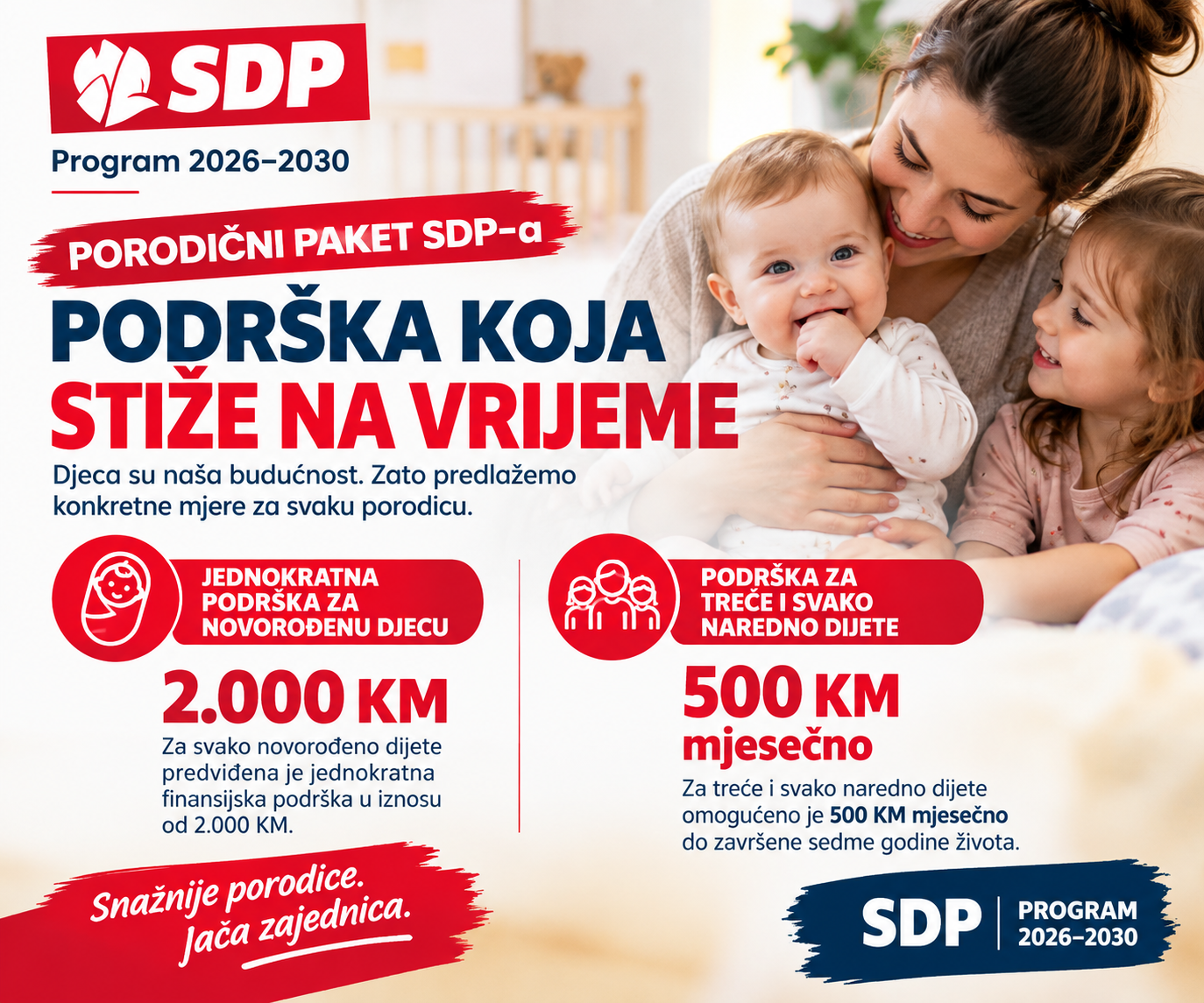 SDP NAJAVLJUJE PROGRAM „VRTIĆ 0 KM“