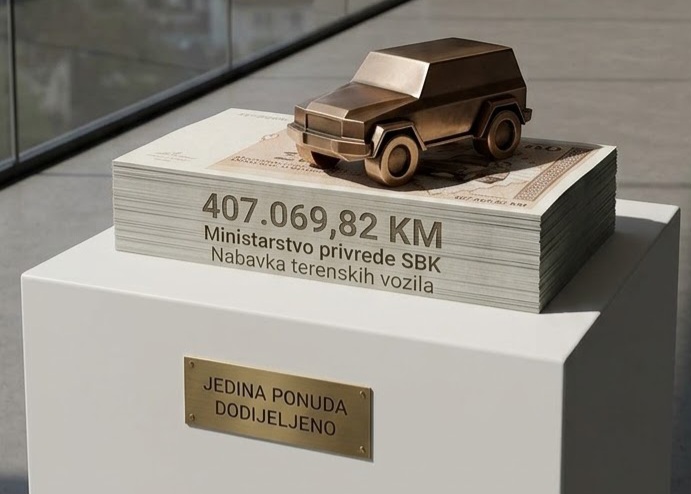 Ministarstvo privrede SBK kupuje terenska vozila za 476.000 KM, na tender se javila samo jedna firma